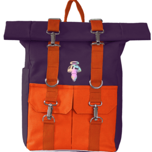 Plecak AYAHUASCA fioletowo pomarańczowy - rozm. L